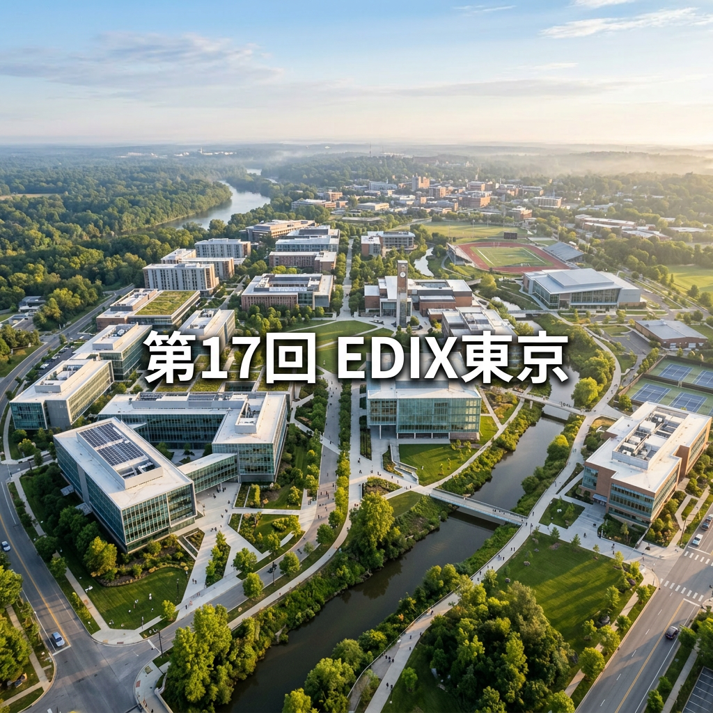 Add text 第17回 EDIX東京 centered